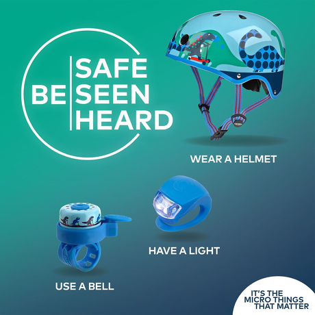 Zestaw bezpieczeństw Micro niebieski w dinozaury