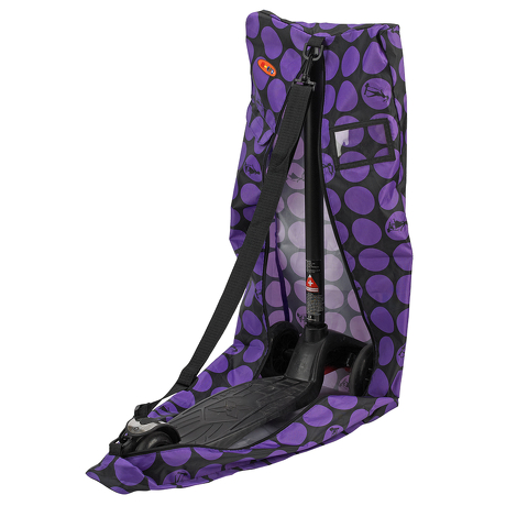 Torba do przenoszenia hulajnóg trójkołowych Micro w fioletowe kropki