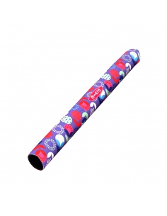 Rękaw na drążek hulajnogi Maxi Micro kwiatki floral dots fioletowy