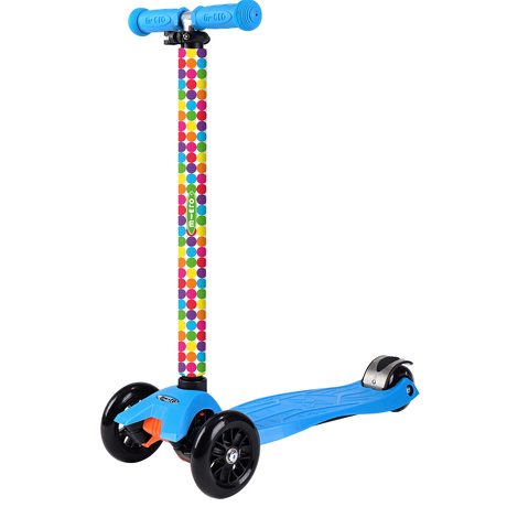 Rękaw na drążek hulajnogi neonowe kropy neon dots