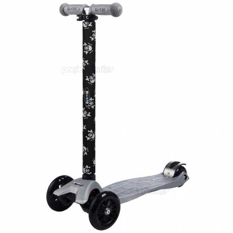 Rękaw na drążek hulajnogi Maxi Micro czarny w czaszki