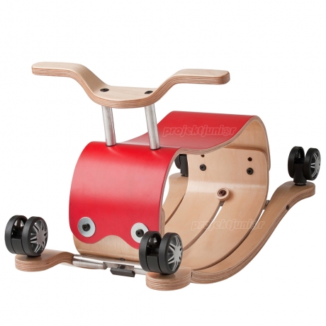 Jeździk Bujak Pchacz Wishbone Flip 3w1 czerwony
