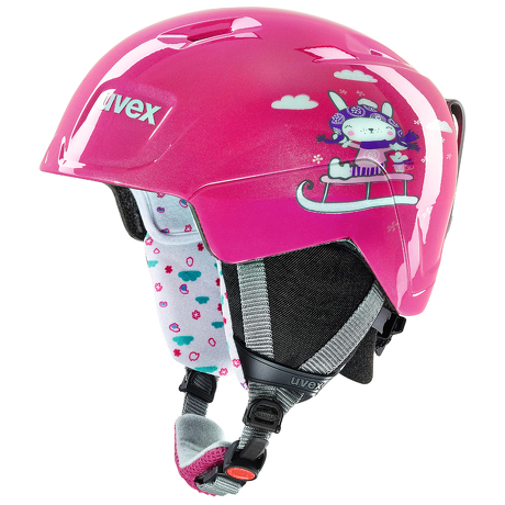 Kask narciarski Uvex Manic Pink Snow Bunny