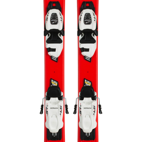 Dziecięce narty Voelkl Racetiger Junior Red wraz z wiązaniami Marker 4.5 vMotion JR