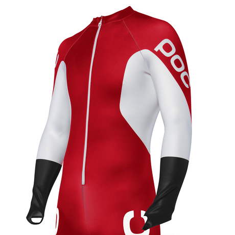 Guma narciarska POC Skin GS JR Bohrium Red/Hydrogen White