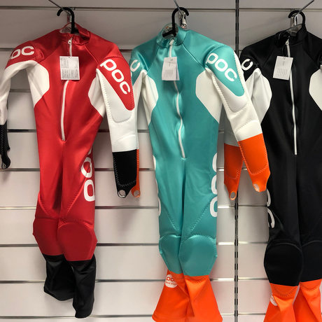 Guma narciarska POC Skin GS JR Bohrium Red/Hydrogen White