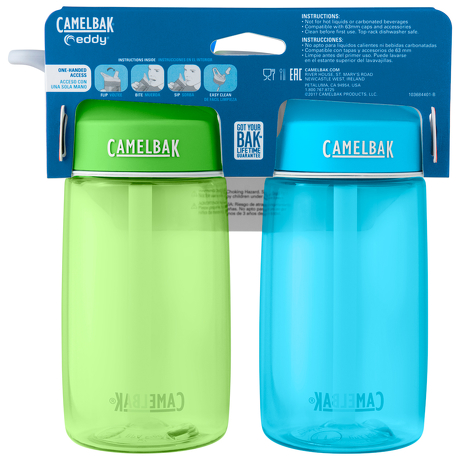 2-Pack butelka bidon Camelbak Eddy Kids 0,4l Light Blue/Grass