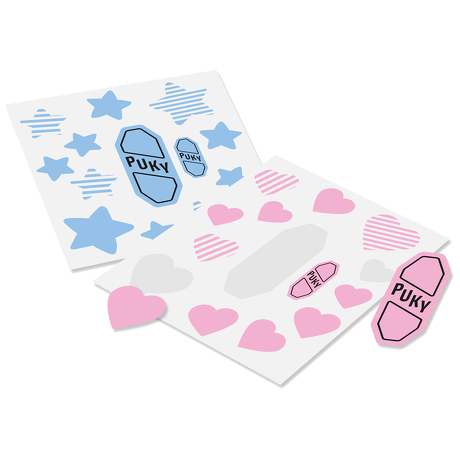 Jeździk rowerek czterokołowy Puky Wutsch jasnoszary z naklejkami