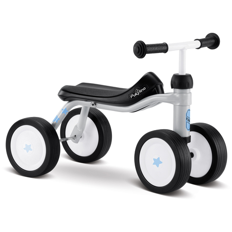 Jeździk rowerek czterokołowy Puky Pukylino jasnoszary z naklejkami