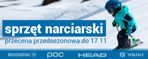 Sprzęt narciarski - przecena przedsezonowa do 17.11