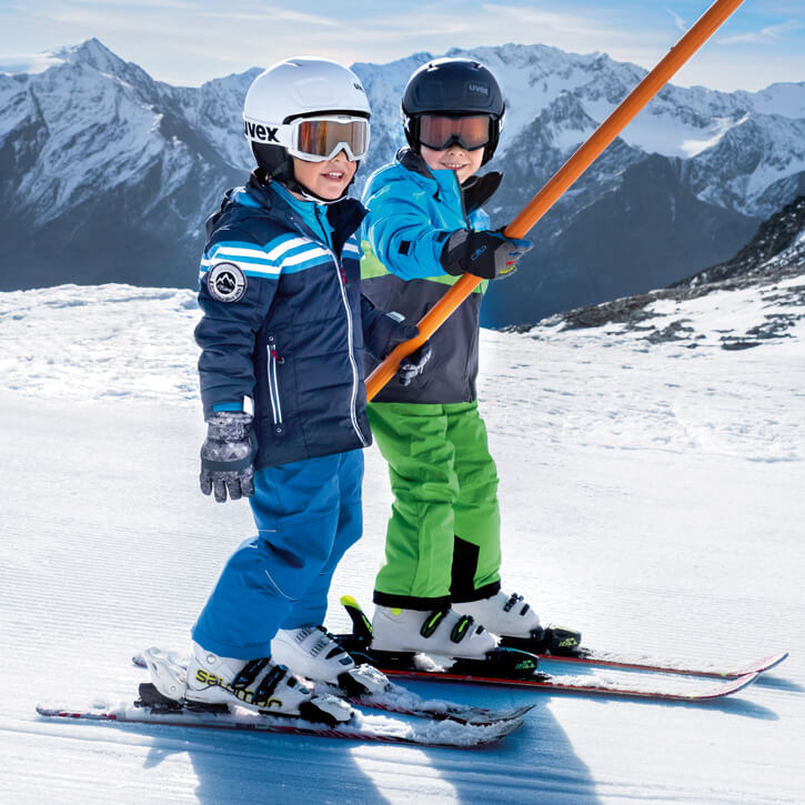 Kaski i gogle narciarskie Uvex dla dzieci