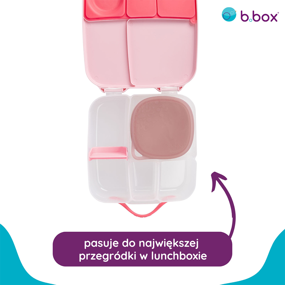 Silikonowy pojemnik z pokrywką do lunchboxa b.box Berry