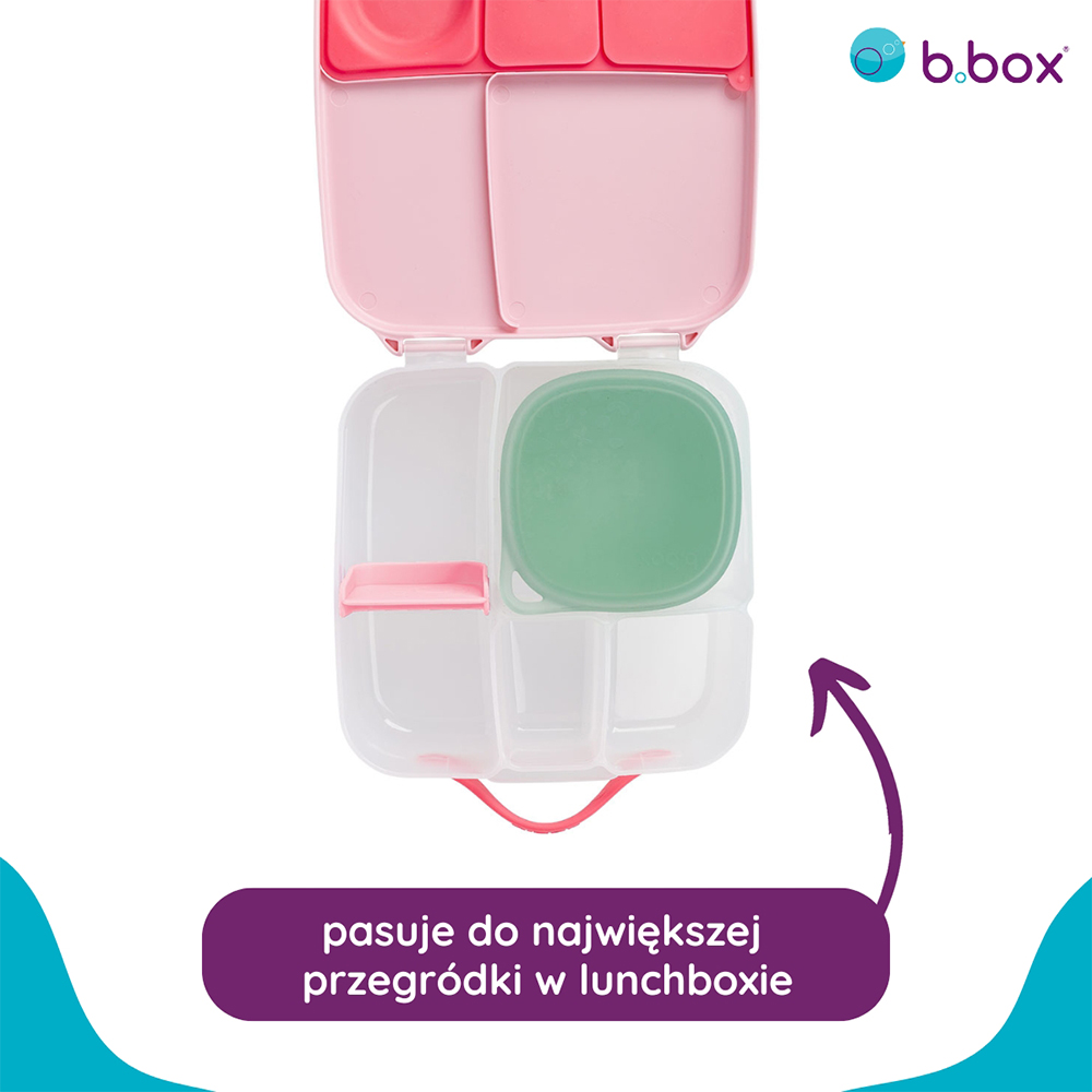 Silikonowy pojemnik z pokrywką do lunchboxa b.box Forest
