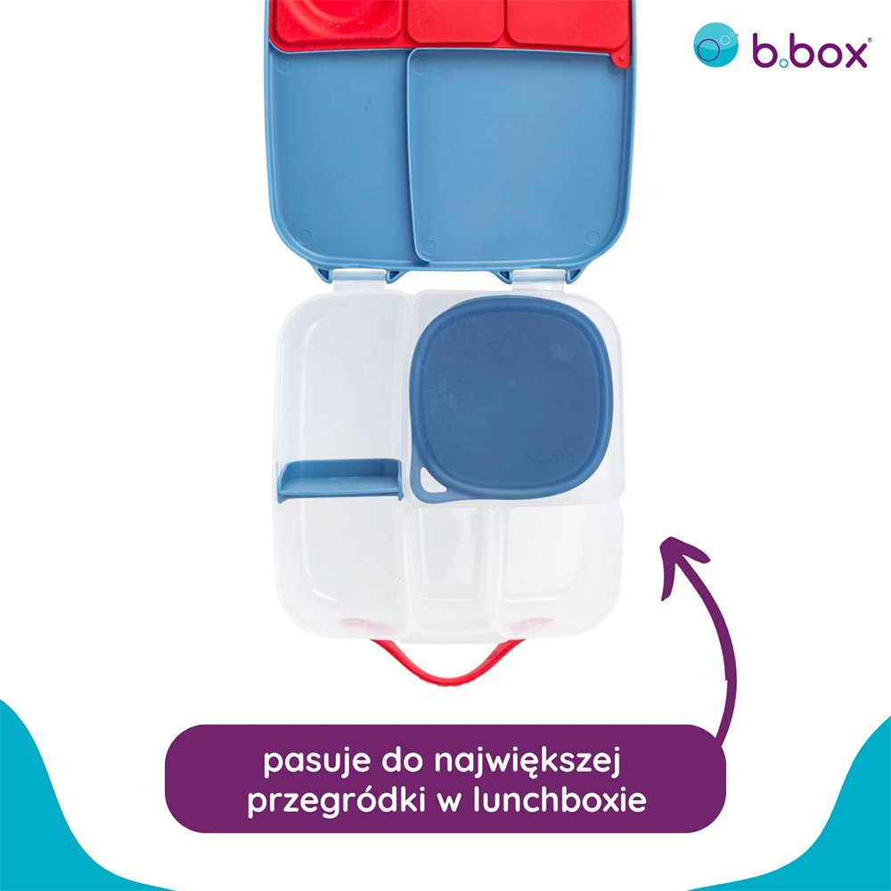 Silikonowy pojemnik z pokrywką do lunchboxa b.box Ocean